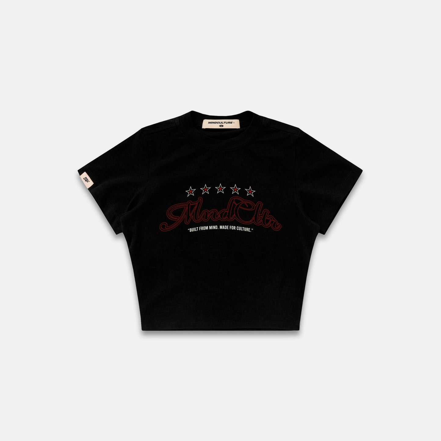 BABY TEE "FIVE STAR" BLACK