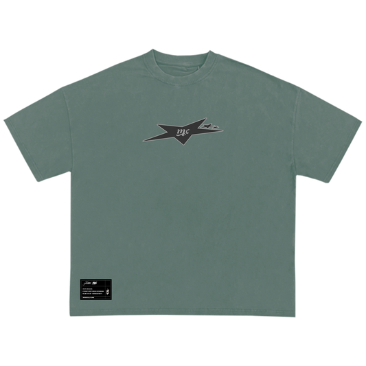 "NOT RANDOM TEE" AQUA GREEN