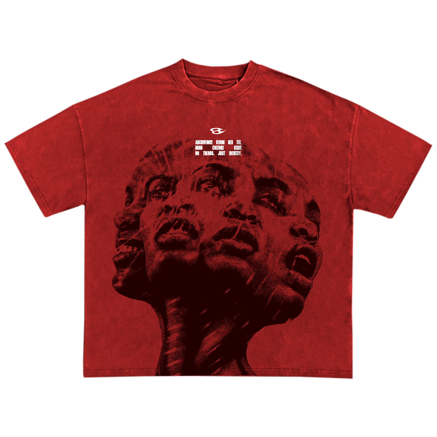 "VOICES OF THE SELF" DENIM RED