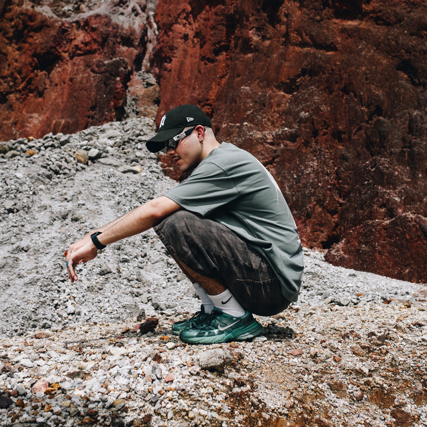 "NOT RANDOM TEE" AQUA GREEN