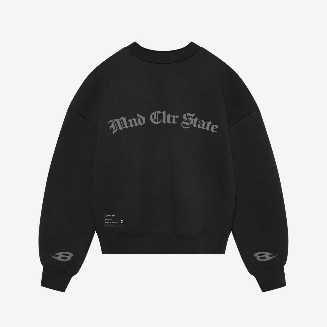 SWEATER "MND CLTR" BLACK