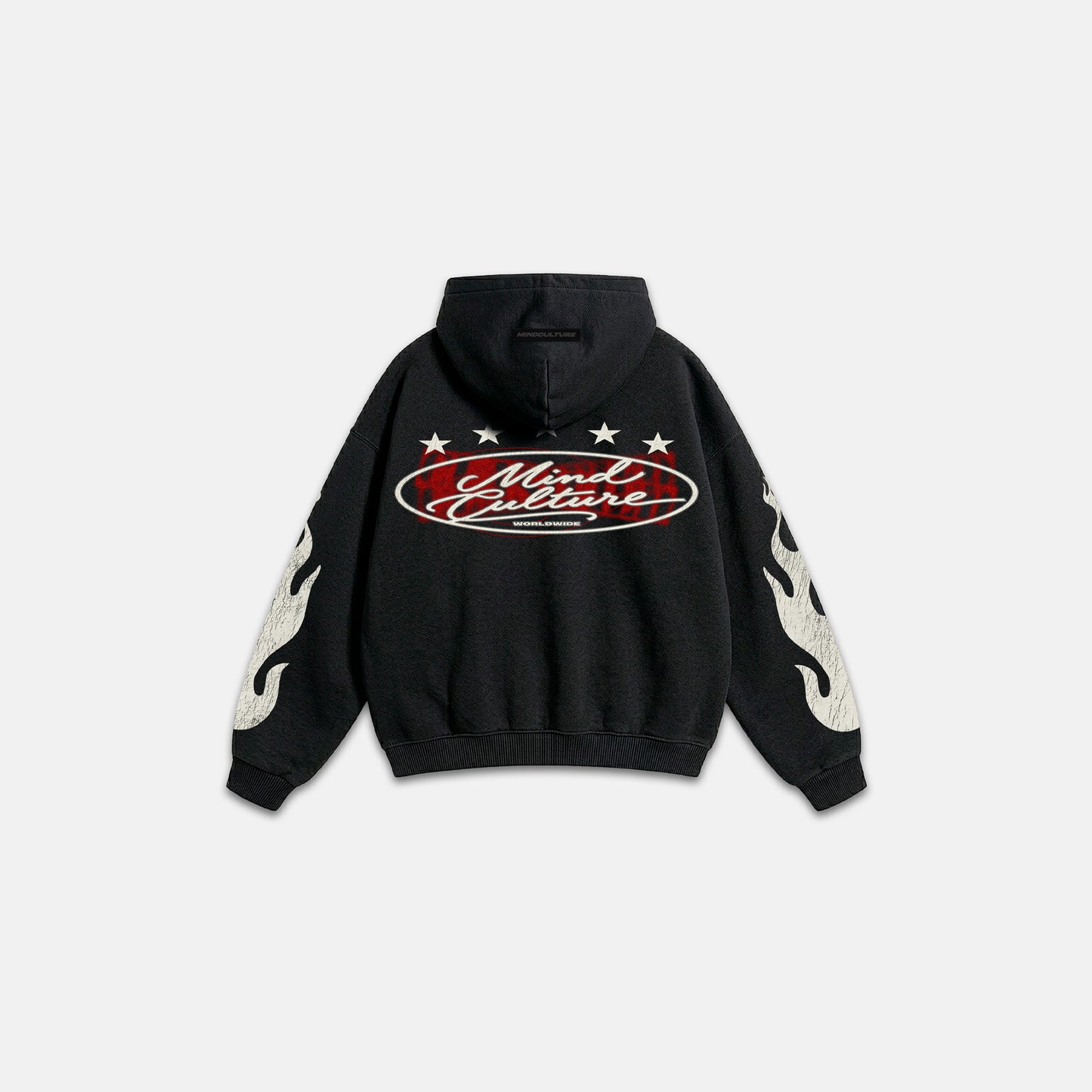 HOODIE "WORDLWIDE STAR" BLACK