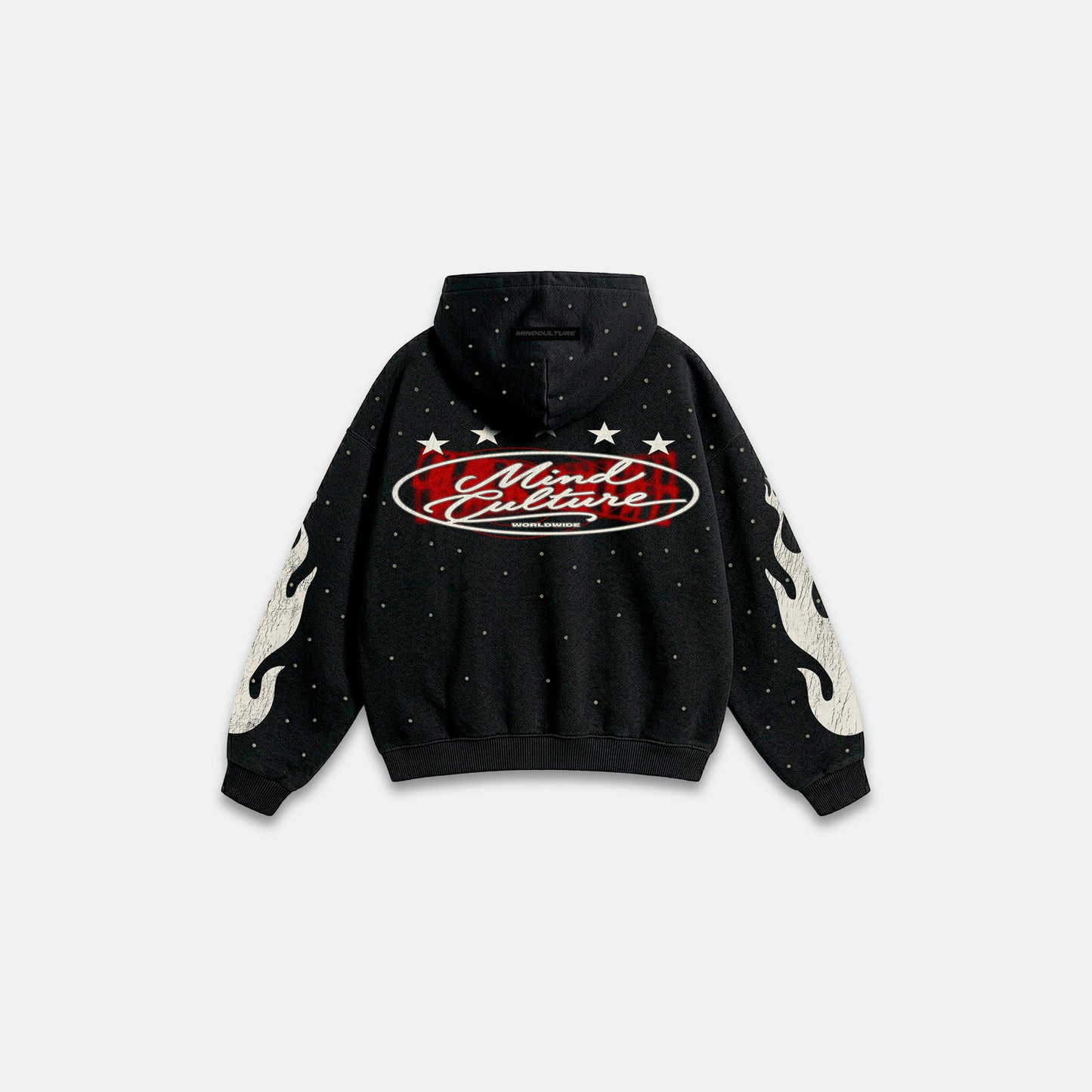 HOODIE "WORDLWIDE STAR" BLACK DIAMOND