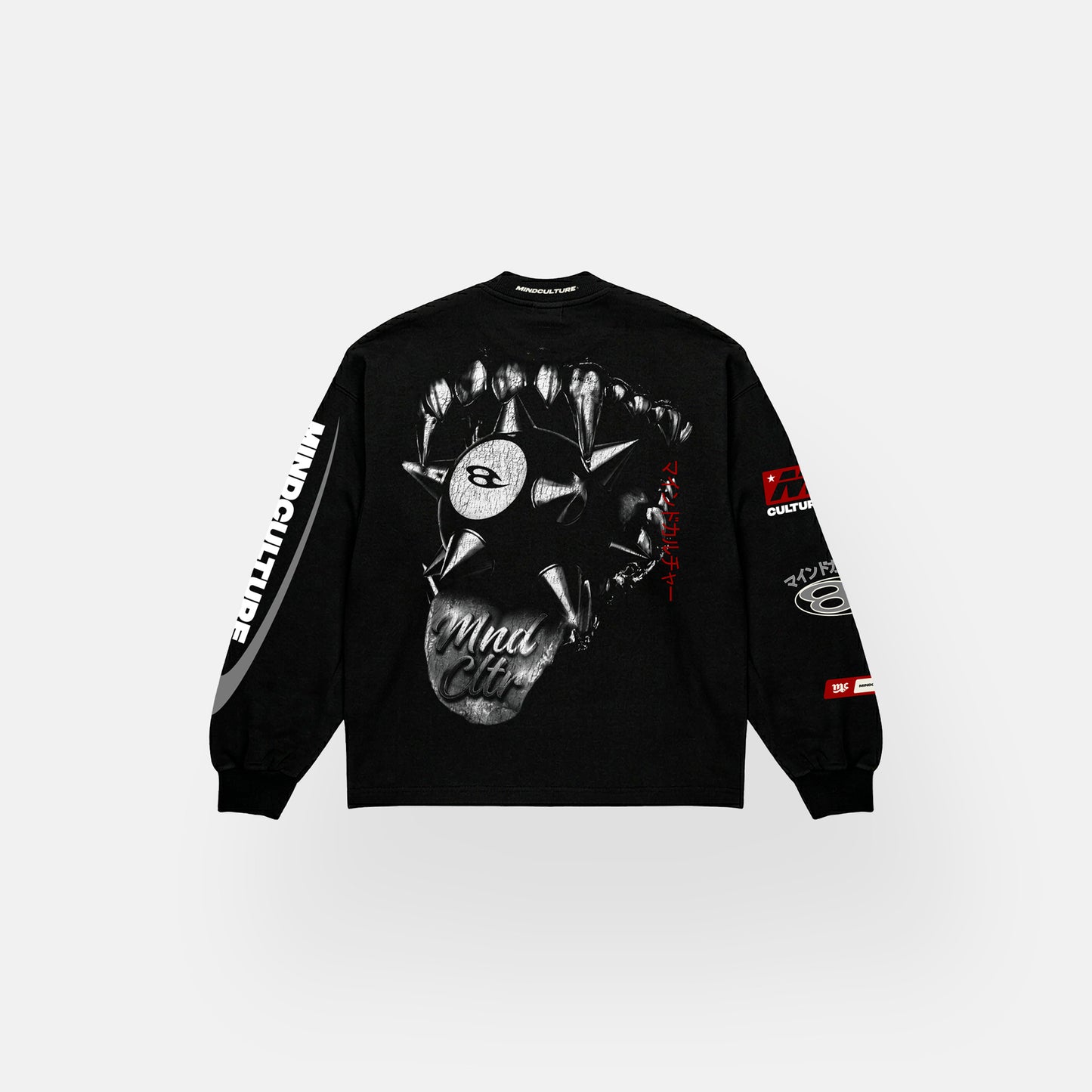 CAMISETA MANGA LARGA "NO LIMITS" BLACK