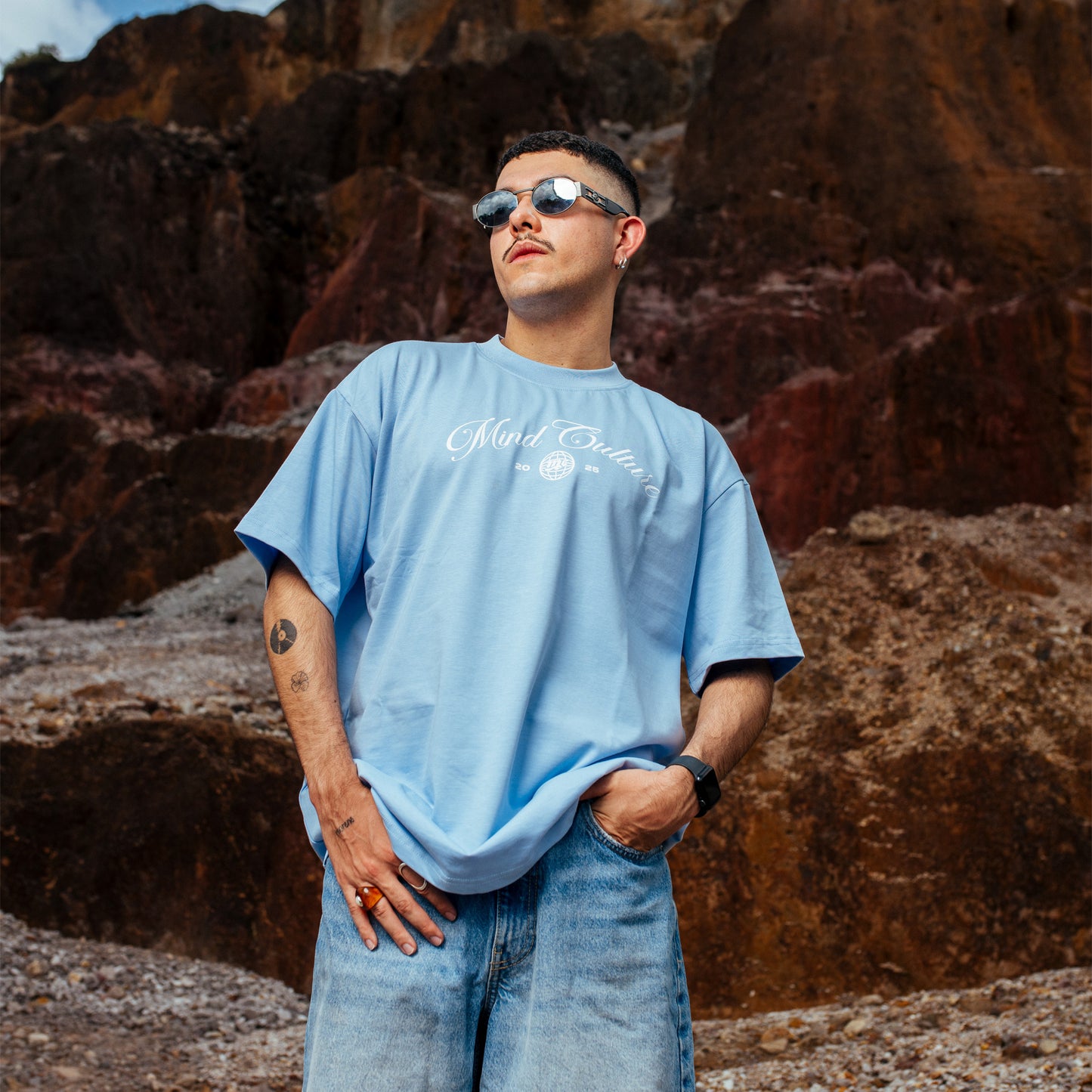 "GLOBAL ORIGIN" LIGHT BLUE