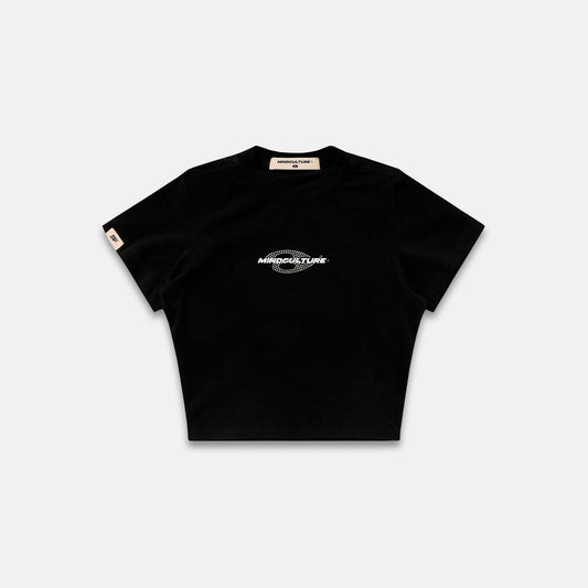 BABY TEE "SIGNATURE STONES" BLACK