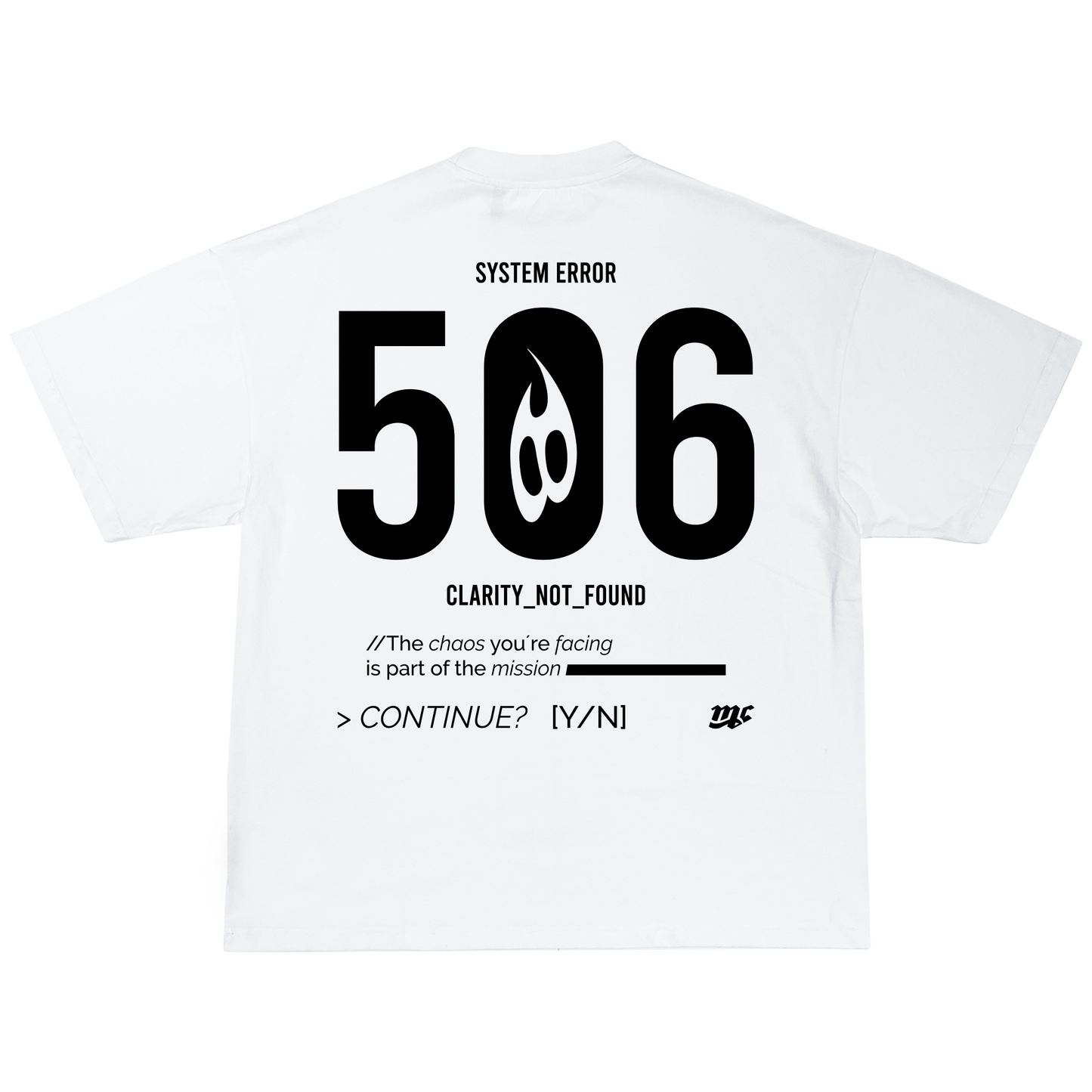 "SYSTEM ERROR" WHITE
