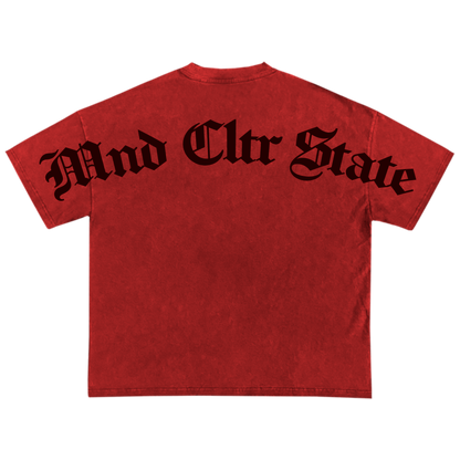 "VOICES OF THE SELF" DENIM RED