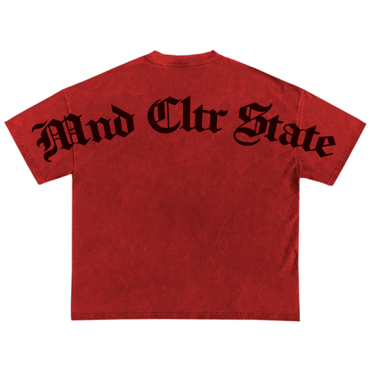 "VOICES OF THE SELF" DENIM RED