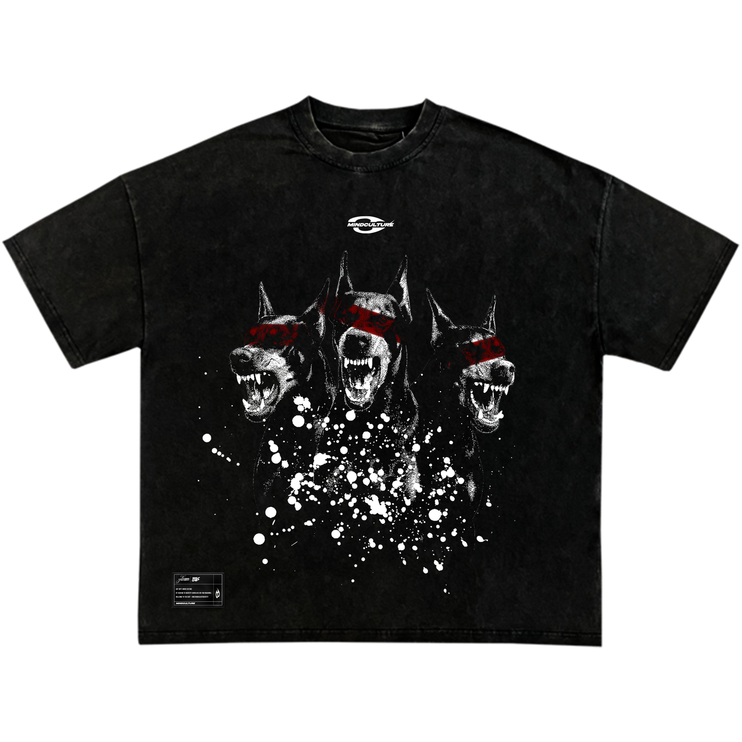 "UNLEASHED VISION TEE" WASHED BLACK