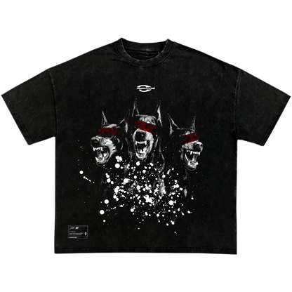 "UNLEASHED VISION TEE" WASHED BLACK
