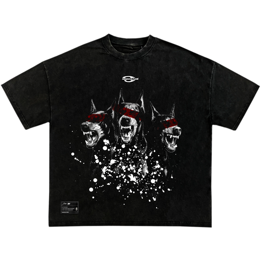 "UNLEASHED VISION TEE" WASHED BLACK