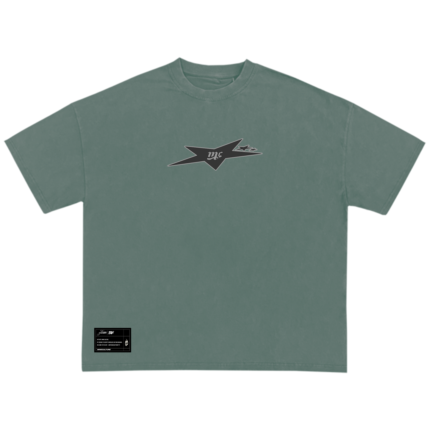 "NOT RANDOM TEE" AQUA GREEN