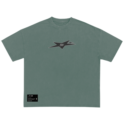 "NOT RANDOM TEE" AQUA GREEN
