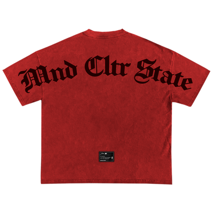 "VOICES OF THE SELF" DENIM RED