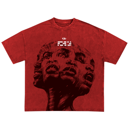 "VOICES OF THE SELF" DENIM RED