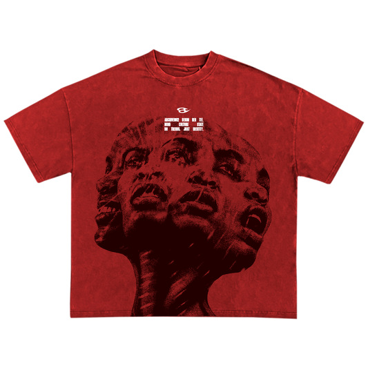 "VOICES OF THE SELF" DENIM RED