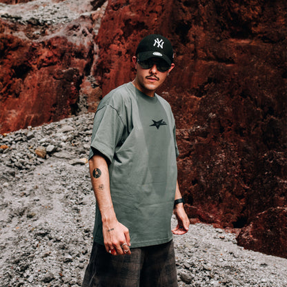 "NOT RANDOM TEE" AQUA GREEN