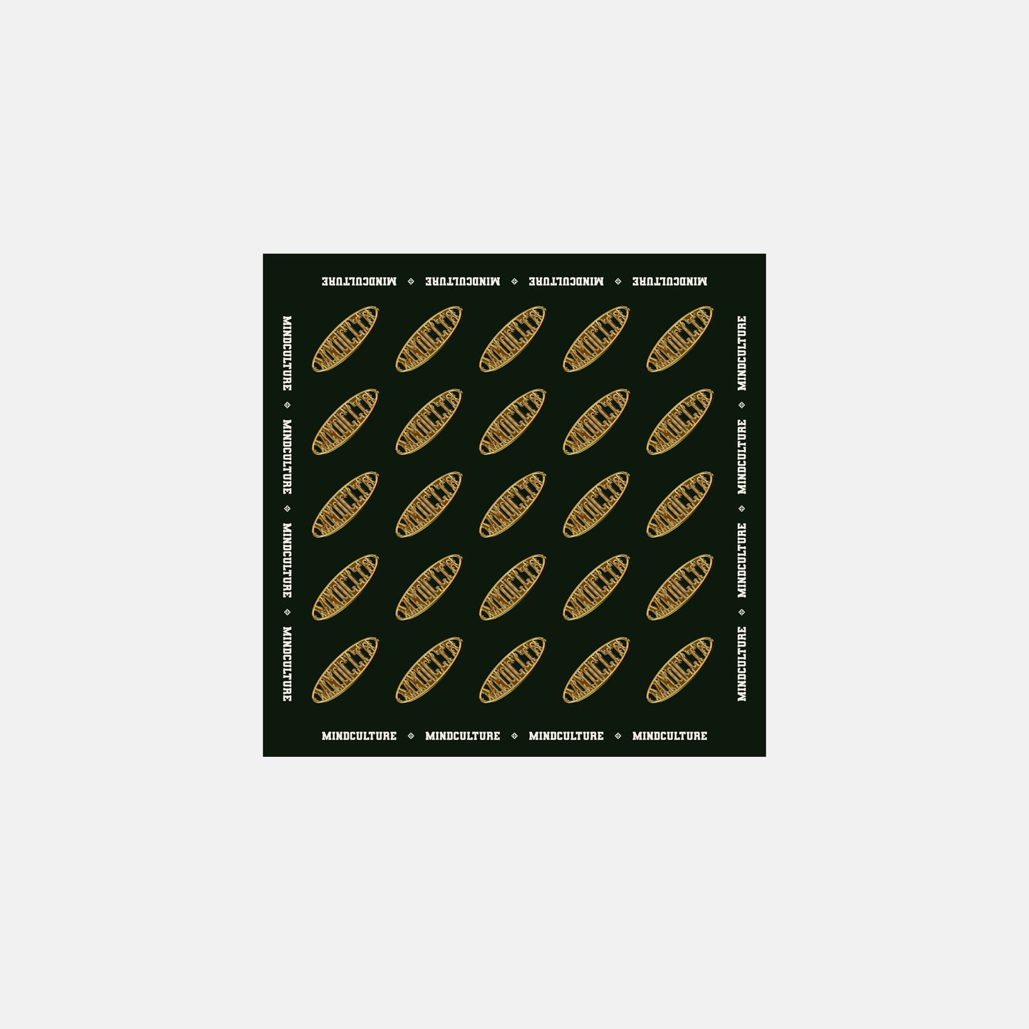 MINDCULTURE - GREEN MONOGRAM BANDANA