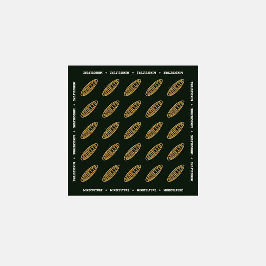 MINDCULTURE - GREEN MONOGRAM BANDANA