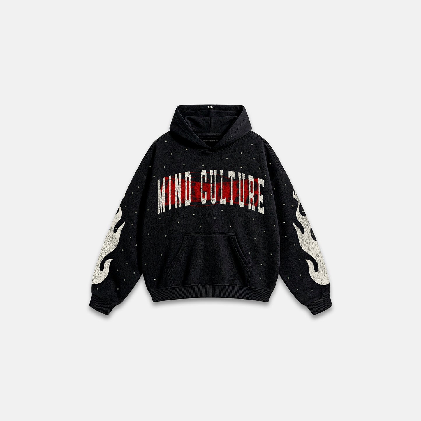 HOODIE "WORDLWIDE STAR" BLACK DIAMOND