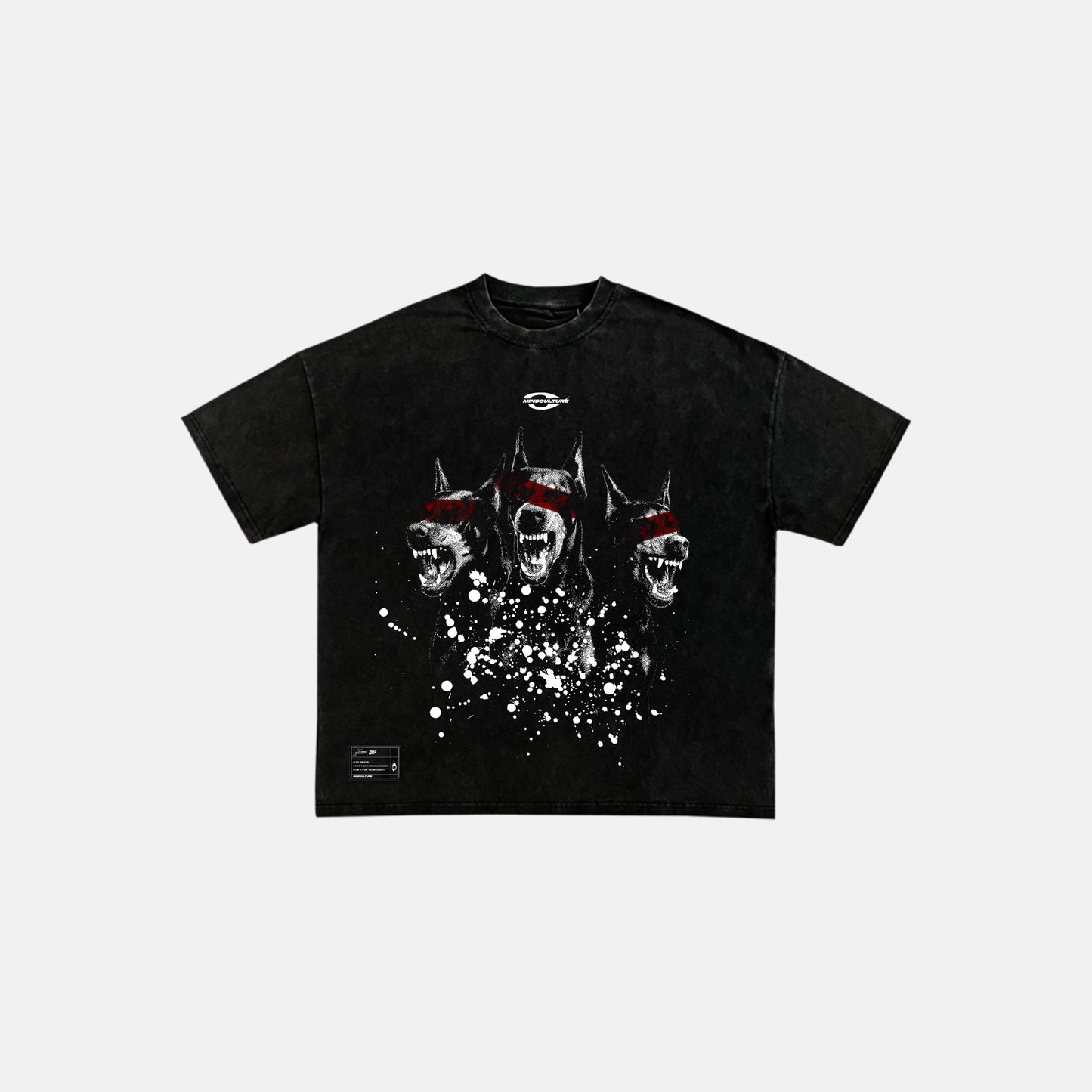 "UNLEASHED VISION TEE" WASHED BLACK