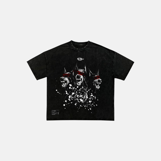 "UNLEASHED VISION TEE" WASHED BLACK