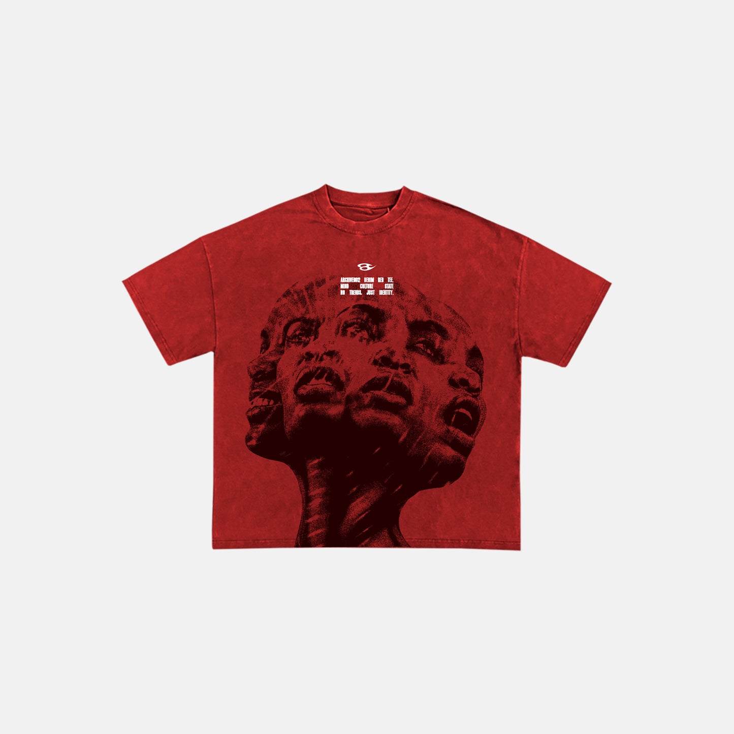 "VOICES OF THE SELF" DENIM RED