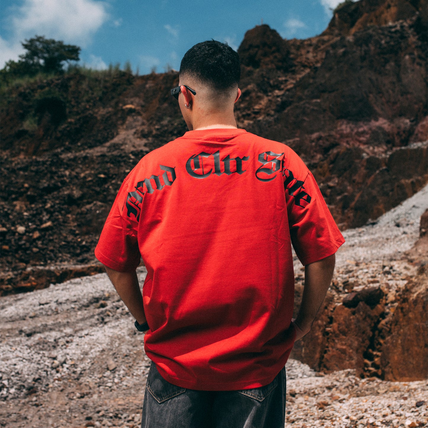 "VOICES OF THE SELF" DENIM RED