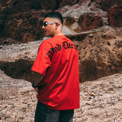 "VOICES OF THE SELF" DENIM RED