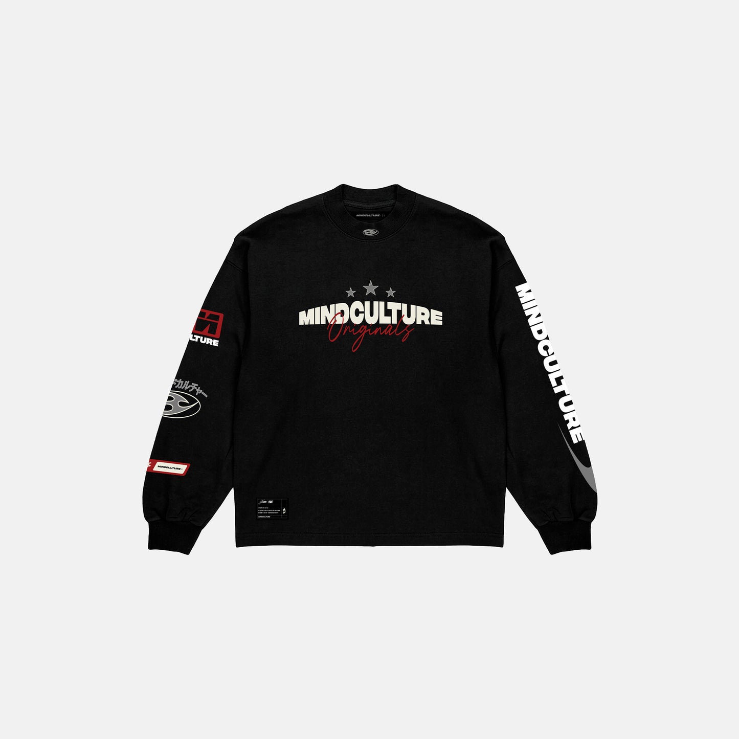 CAMISETA MANGA LARGA "NO LIMITS" BLACK