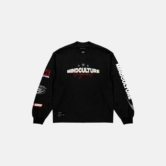 CAMISETA MANGA LARGA "NO LIMITS" BLACK