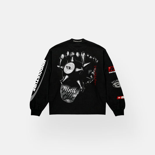 CAMISETA MANGA LARGA "NO LIMITS" BLACK