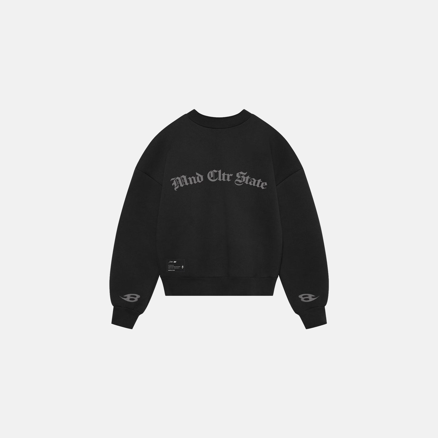 SWEATER "MND CLTR" BLACK