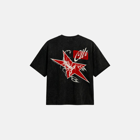MIND CULTURE – STAR CULTURE WASHED BLACK