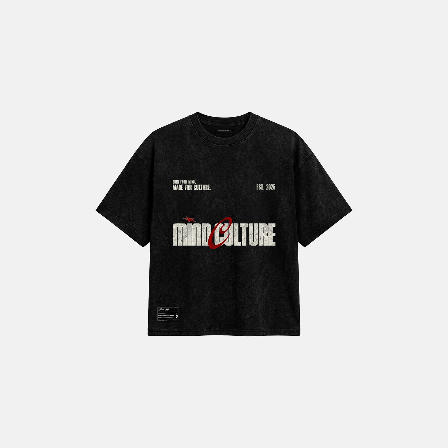 MIND CULTURE – STAR CULTURE WASHED BLACK