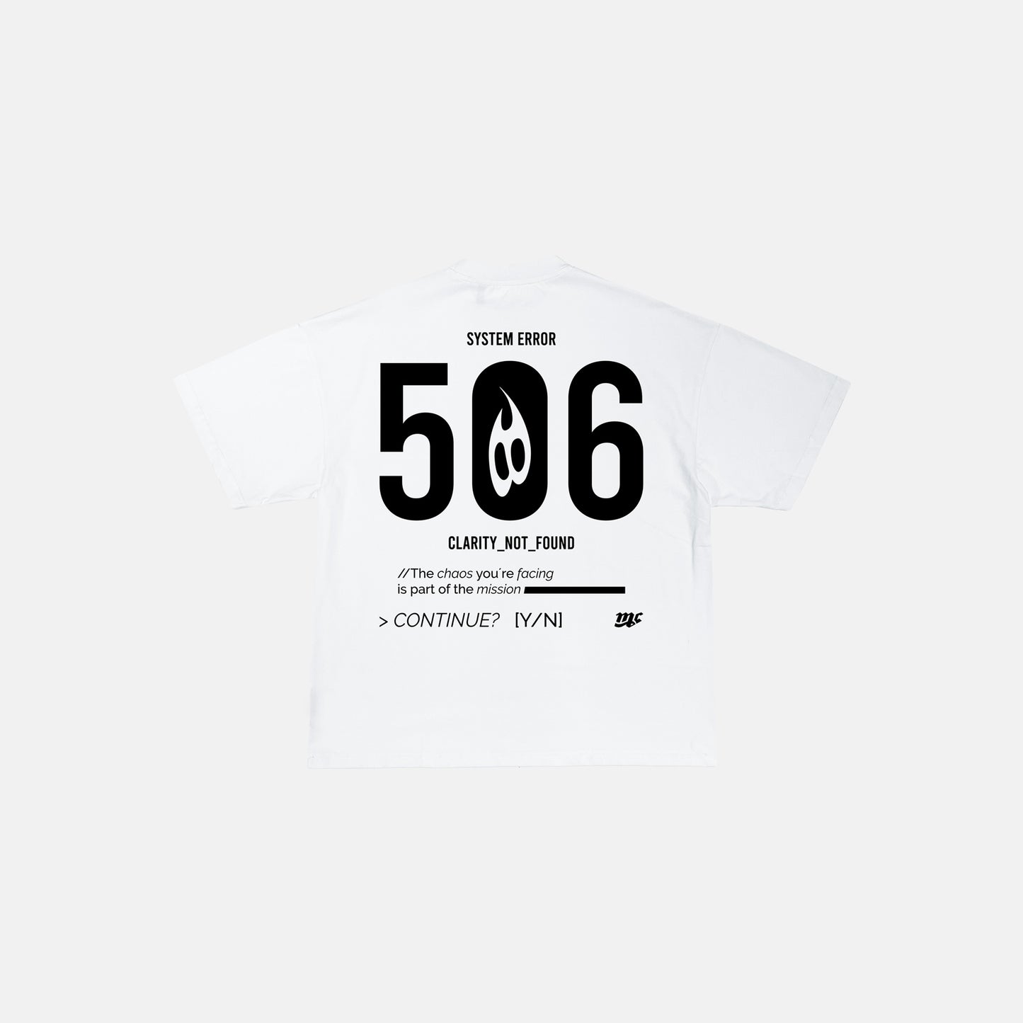 "SYSTEM ERROR" WHITE